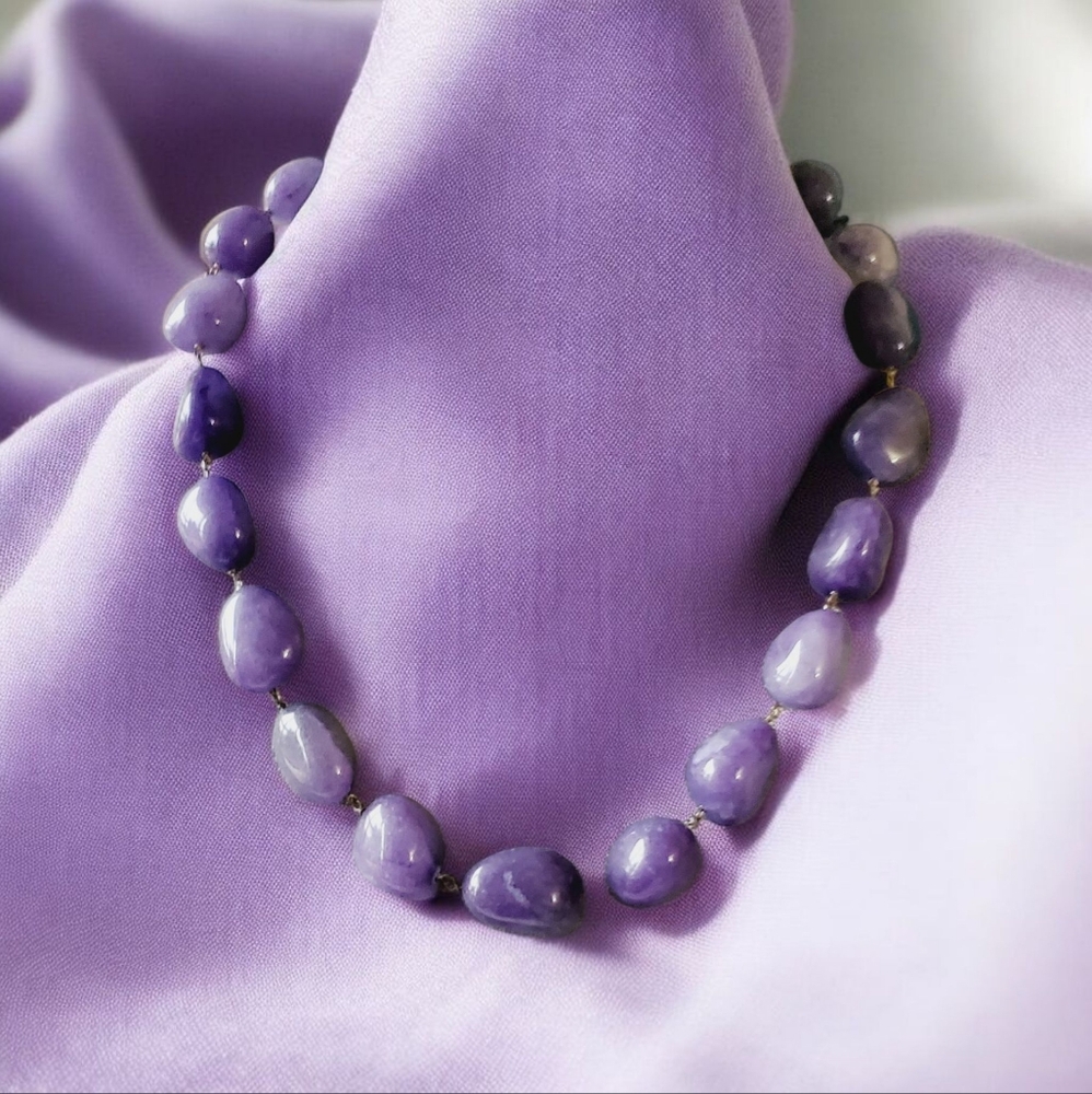 Art Deco Natural Gemstones Necklace